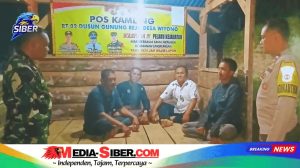 Tengah Malam Dingin, TNI–Polri Sambangi Pos Ronda! Warga Kaget, Tapi Merasa Aman!