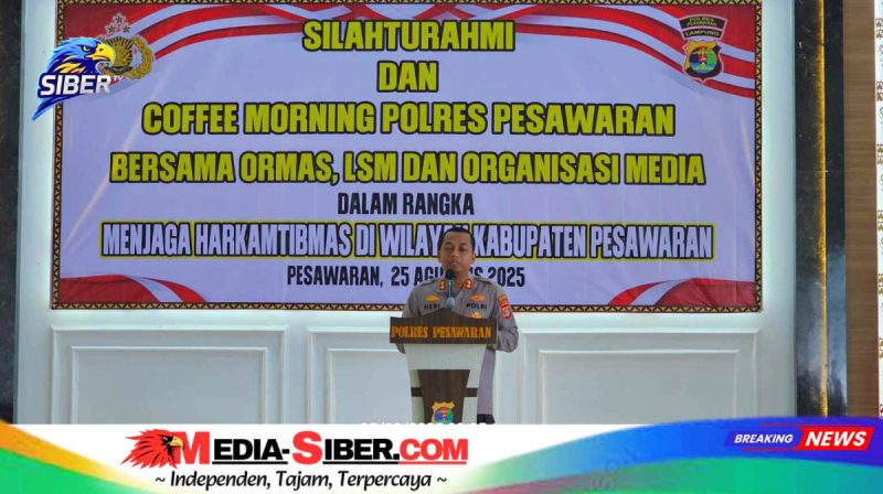 Tingkatkan Sinergitas, Kapolres Pesawaran Gelar Coffee Morning Bersama Lembaga Media, Ormas dan LSM